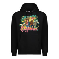 Black busy doing cowgirl Premium Hoodie - NancyCooperArtShop