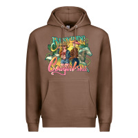 Chestnut busy doing cowgirl Premium Hoodie - NancyCooperArtShop