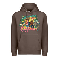 Coffee busy doing cowgirl Premium Hoodie - NancyCooperArtShop