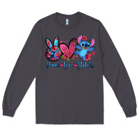 Smoke peace love stitch Long Sleeve Tee - Zillion Design Studio