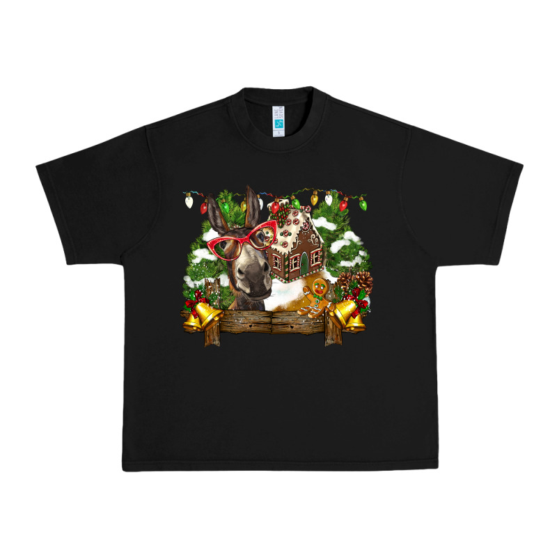 Christmas Donkey Candy House Urban Heavy Tee by BarkalooDesign | Teevron