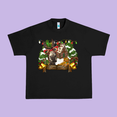 Christmas Donkey Candy House Urban Heavy Tee Designed By Barkaloodesign