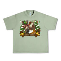 Oil Green christmas donkey candy house Urban Heavy Tee - BarkalooDesign