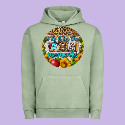 I Do It For The Aha Moments Round Earring Urban Hoodie Designed By Bundleandbundleshop