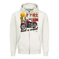 Oatmeal Heather if freedom had a sound Zipper Hoodie - JahusDesignShop