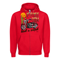 Red if freedom had a sound Zipper Hoodie - JahusDesignShop