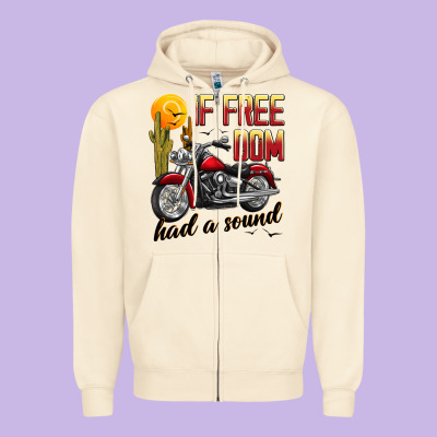 If Freedom Had A Sound Zipper Hoodie Designed By Jahusdesignshop