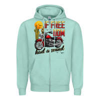 Seafoam if freedom had a sound Zipper Hoodie - JahusDesignShop