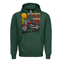 Sports Green if freedom had a sound Zipper Hoodie - JahusDesignShop