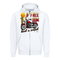 White if freedom had a sound Zipper Hoodie - JahusDesignShop