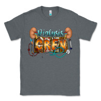 Charcoal Heather dialysis crew Classic Tee - CowhideDigitalArt