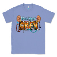 Colony Blue dialysis crew Classic Tee - CowhideDigitalArt