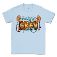 Dusty Blue dialysis crew Classic Tee - CowhideDigitalArt