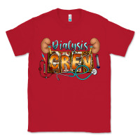 Red dialysis crew Classic Tee - CowhideDigitalArt
