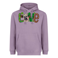 Lavender Western St. Patrick's Day Love Cow Heavyweight Hoodie - Artiststas