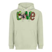 Matcha Western St. Patrick's Day Love Cow Heavyweight Hoodie - Artiststas