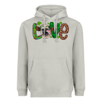 Moon Dust Western St. Patrick's Day Love Cow Heavyweight Hoodie - Artiststas