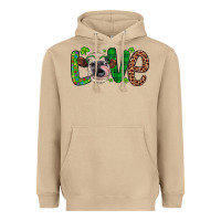 Mushroom Western St. Patrick's Day Love Cow Heavyweight Hoodie - Artiststas