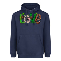 Navy Western St. Patrick's Day Love Cow Heavyweight Hoodie - Artiststas