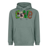 Sage Western St. Patrick's Day Love Cow Heavyweight Hoodie - Artiststas