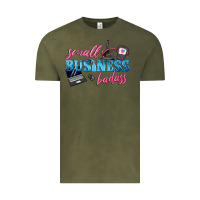 Vintage Olive small business badass Vintage Tee - texasbilliewilder