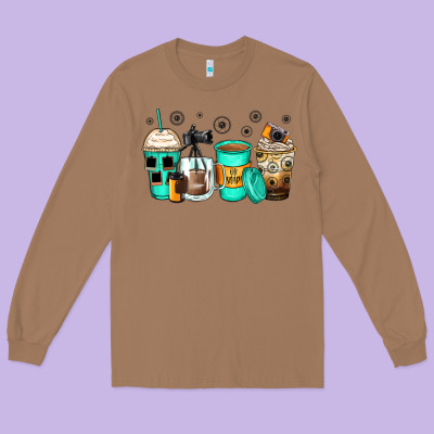 Photography Coffee Cups Long Sleeve Tee Designed By Zillion Design Studio