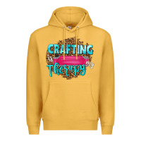 Mustard crafting is my therapy Premium Hoodie - NancyCooperArtShop
