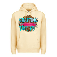 Crafting Is My Therapy Premium Hoodie | Teevron