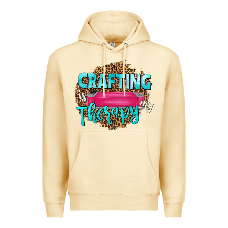 Crafting Is My Therapy Premium Hoodie by NancyCooperArtShop | Teevron