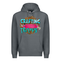 Rock crafting is my therapy Premium Hoodie - NancyCooperArtShop