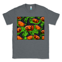 Charcoal Heather halloween pumpkin mouse pad Classic Tee - BundleAndBundleShop