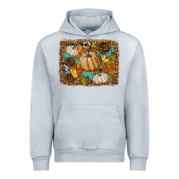 Heather Grey fall pumpkin background Urban Hoodie - BundleAndBundleShop