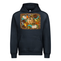 Navy fall pumpkin background Urban Hoodie - BundleAndBundleShop