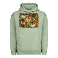 Pigment Oil Green fall pumpkin background Urban Hoodie - BundleAndBundleShop