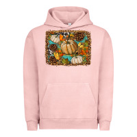 Pigment Salmon fall pumpkin background Urban Hoodie - BundleAndBundleShop