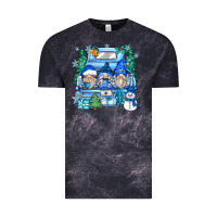 Cloud Black snowman gnome truck Vintage Tee - Zillion Design Studio