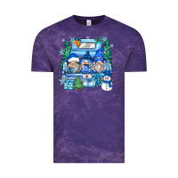 Cloud Purple snowman gnome truck Vintage Tee - Zillion Design Studio