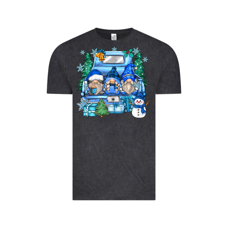 Snowman Gnome Truck Vintage Tee by Zillion Design Studio | Teevron
