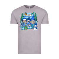 Vintage Zinc snowman gnome truck Vintage Tee - Zillion Design Studio