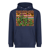Navy cactus serape Heavyweight Hoodie - AdoDesignShop