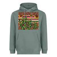 Sage cactus serape Heavyweight Hoodie - AdoDesignShop