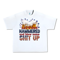 White lets get hammered Urban Heavy Tee - texasbilliewilder