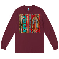 Burgundy abuela serape leopard tumbler 3 Long Sleeve Tee - CTS Tumbler Store