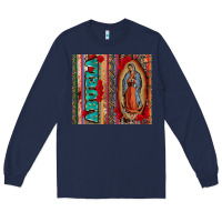 Navy abuela serape leopard tumbler 3 Long Sleeve Tee - CTS Tumbler Store