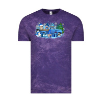 Cloud Purple snow gnome truck Vintage Tee - Zillion Design Studio