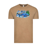 Vintage Coffee snow gnome truck Vintage Tee - Zillion Design Studio