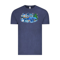 Vintage Denim snow gnome truck Vintage Tee - Zillion Design Studio