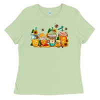 Matcha bumble bee coffee cups Ladies Tee - AdoDesignShop