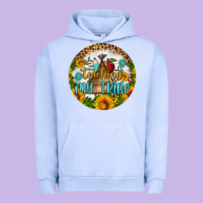 Teaching My Tribe Round Earring Urban Hoodie Designed By Bundleandbundleshop