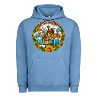 Pigment Pebble Blue teaching my tribe round earring Urban Hoodie - BundleAndBundleShop